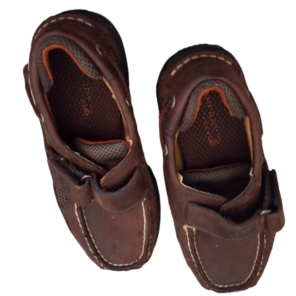 Leather Brown  Fat kids Shoes Size 12 M in Excellent Used Condition